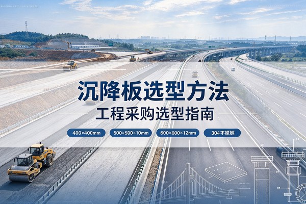 南部沉降板选择方法